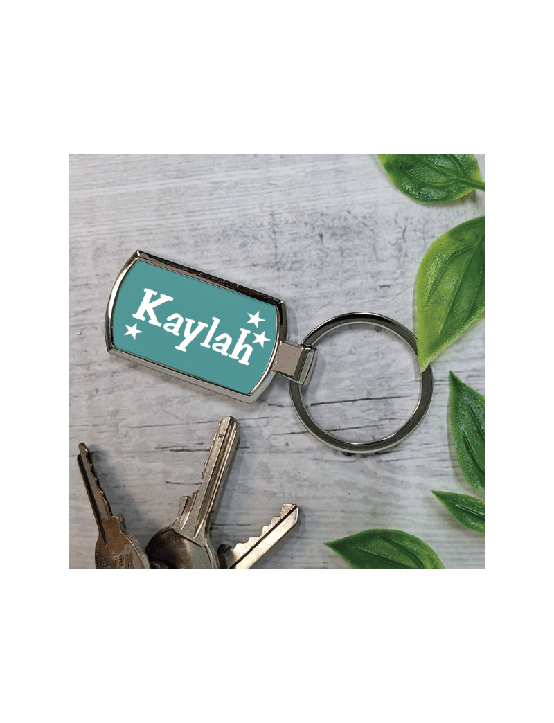 Personalised Keyring - Any Name - Colour