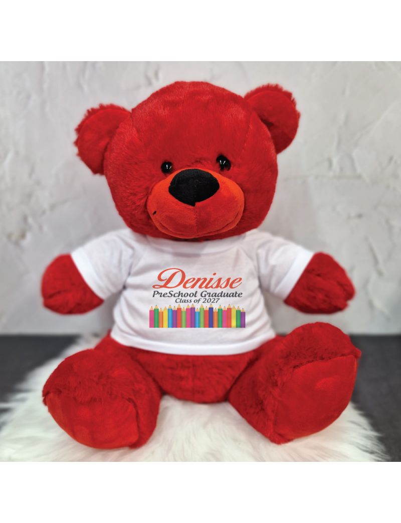 PreSchool Graduation Red Bear 40cm