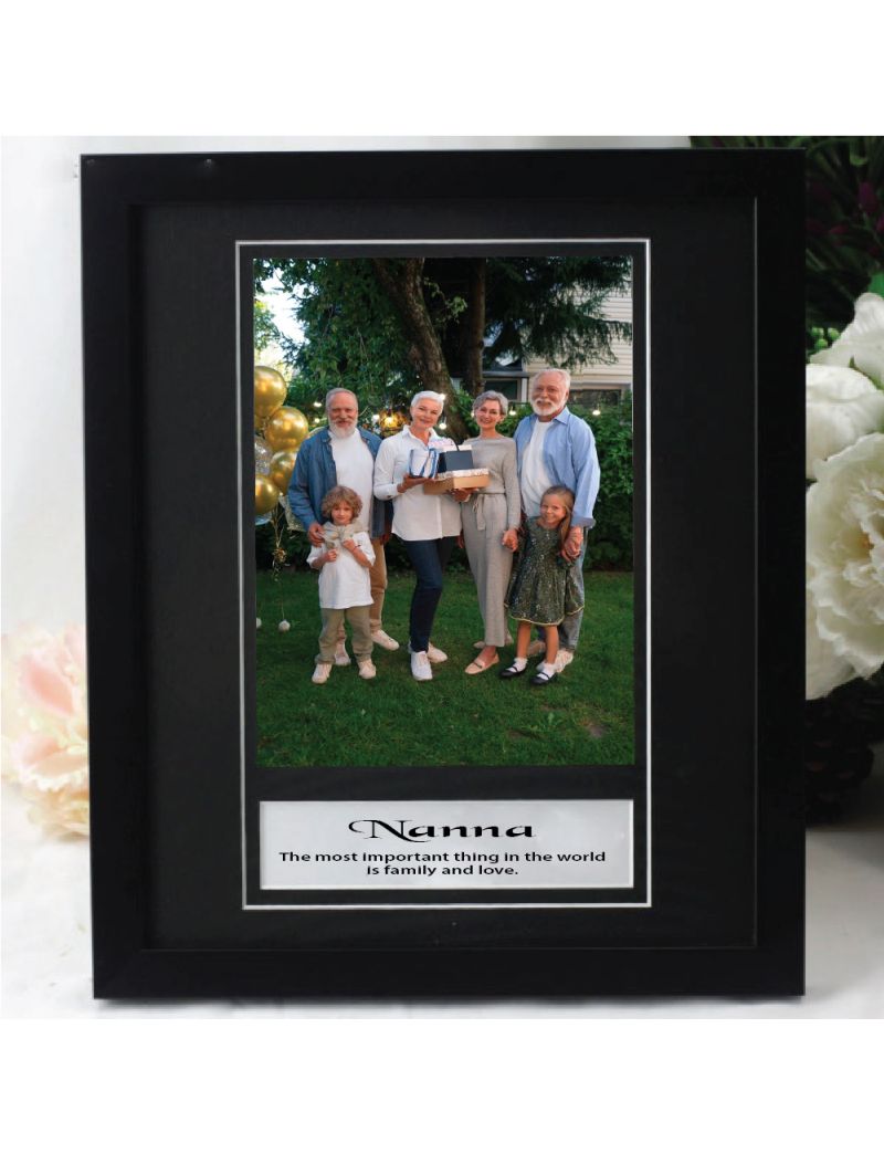 Personalised Photo Frame 6x8 Black