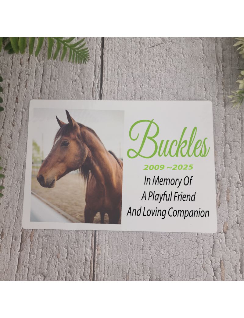 Pet Memorial Photo Plaque 5x7