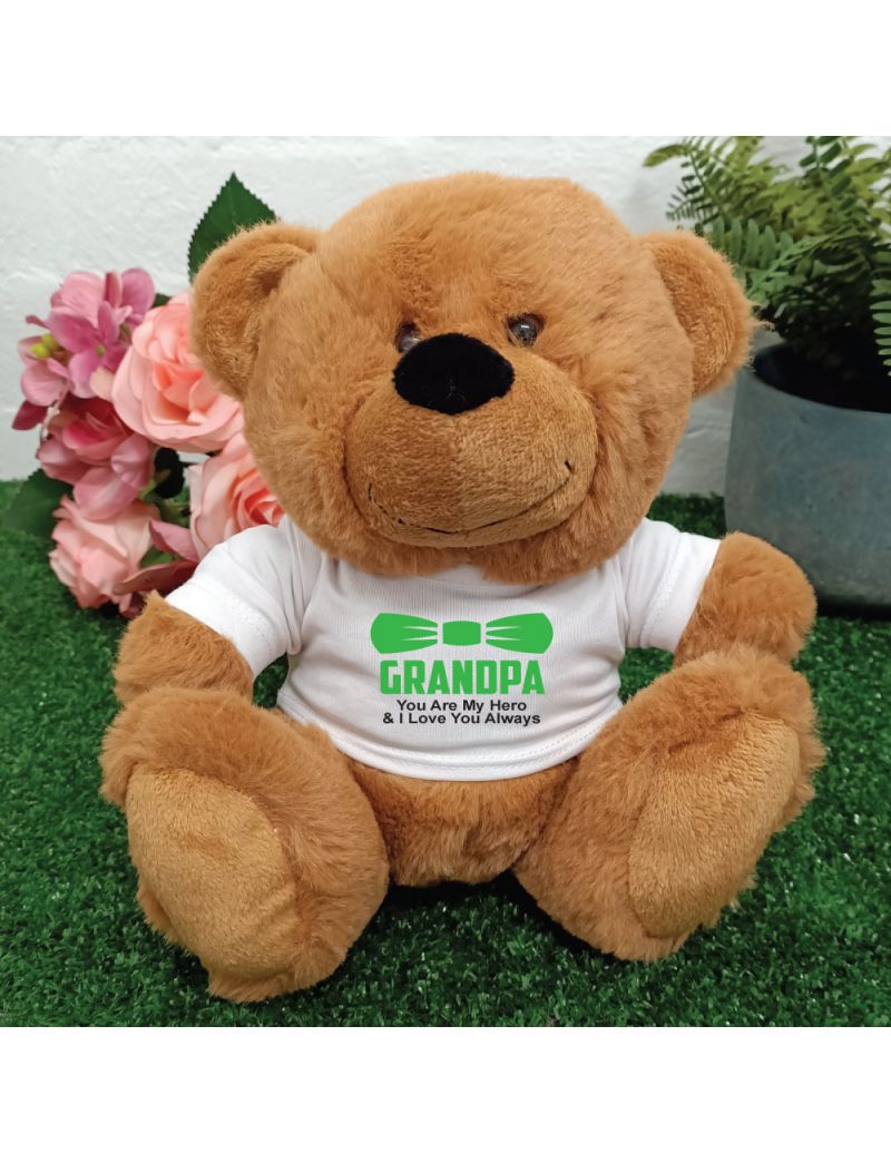 Personalised Grandpa Brown Teddy Bear