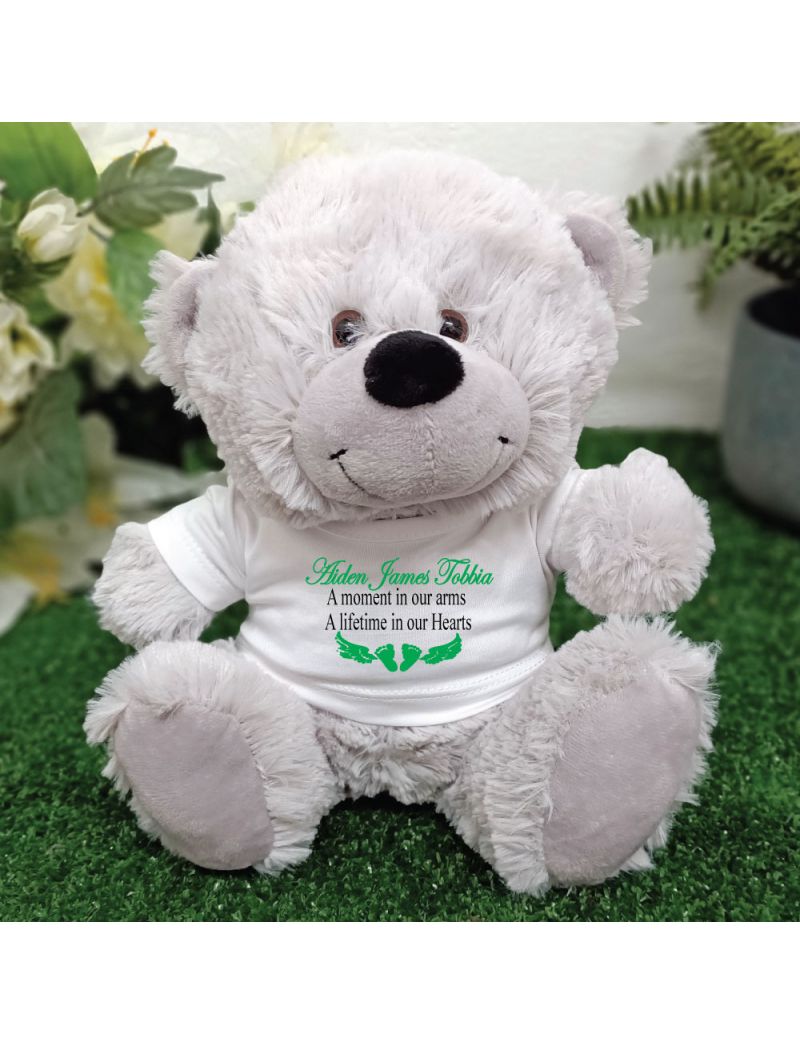 Baby Memorial Teddy Bear Grey Plush
