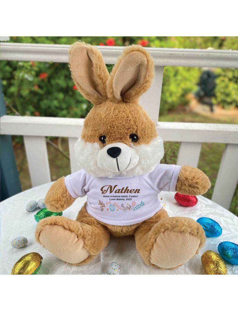 Easter Bunny Beannie Brown Rabbit