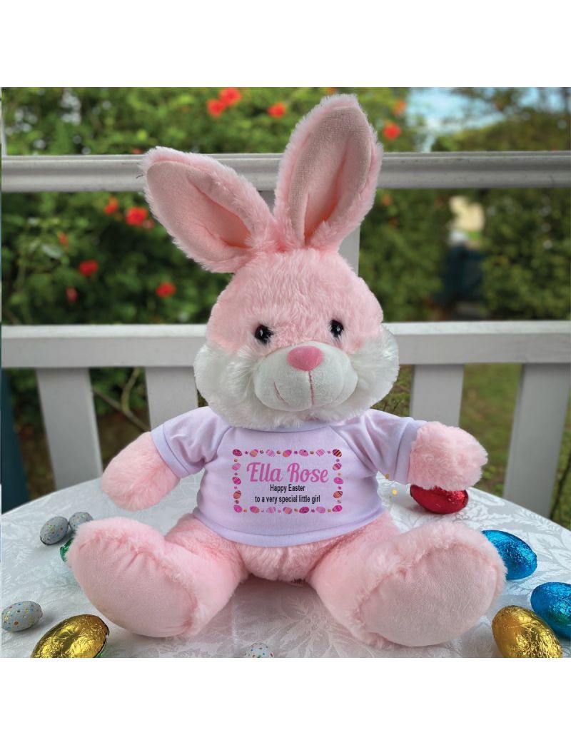 Easter Bunny Beannie Pink Egg Design