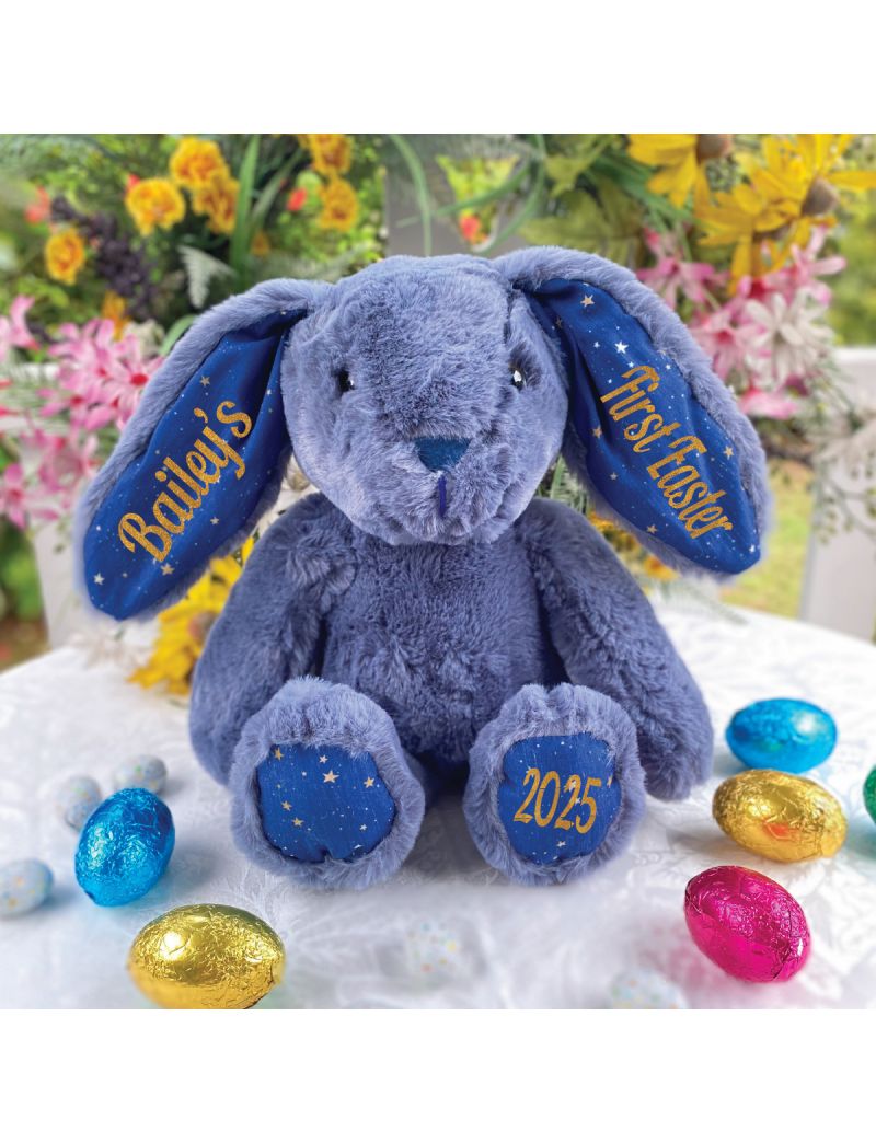 Easter Bunny Rabbit Plush Toy Breeze Blue