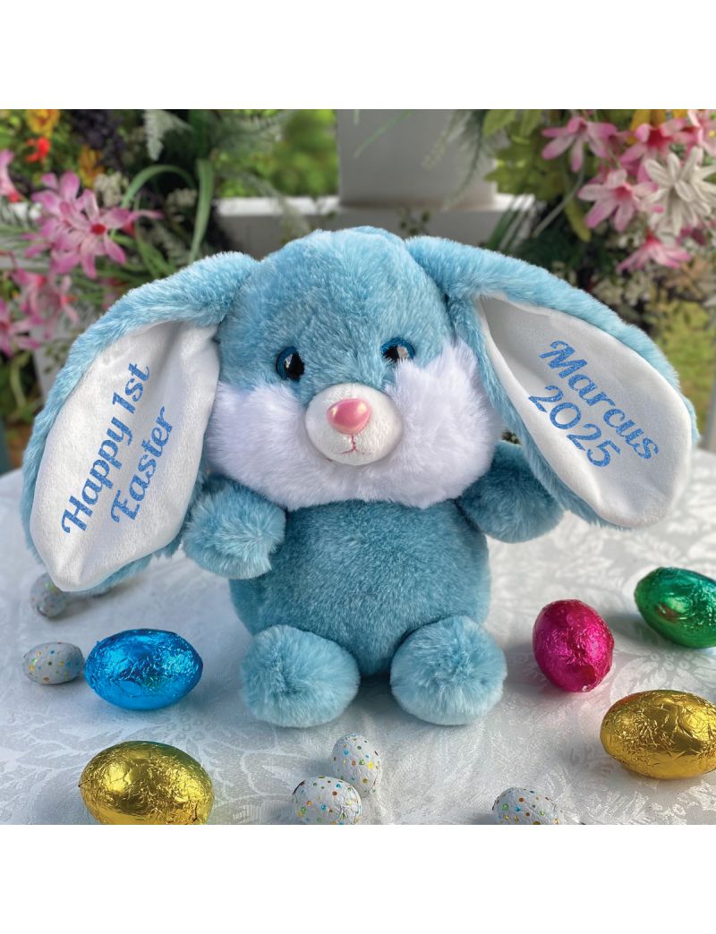 Easter Bunny Rabbit Plush Billy Blue