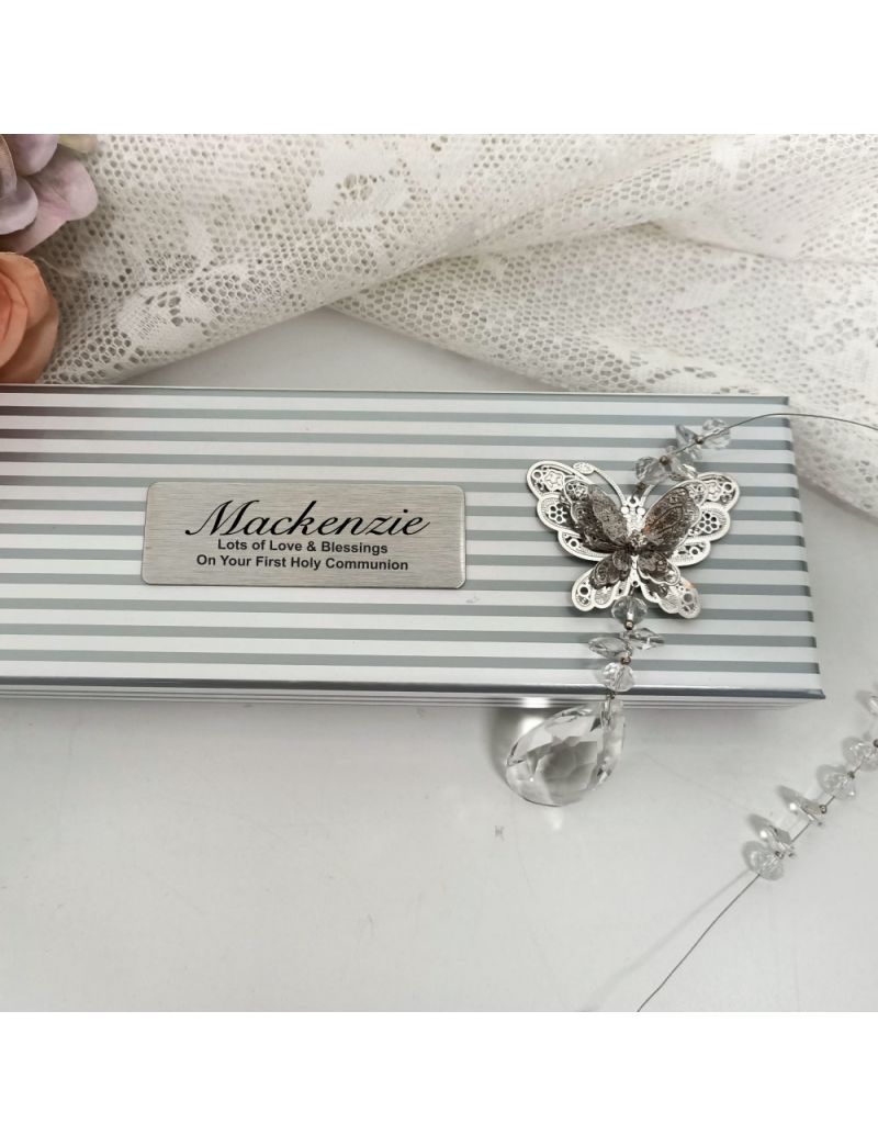 Personalised Communion Butterfly Suncatcher
