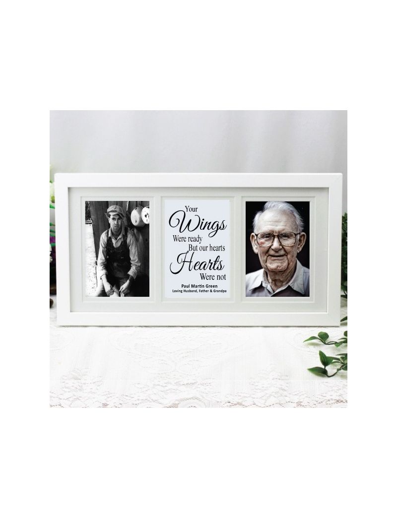 Memorial White Gallery Collage Frame Typography Print