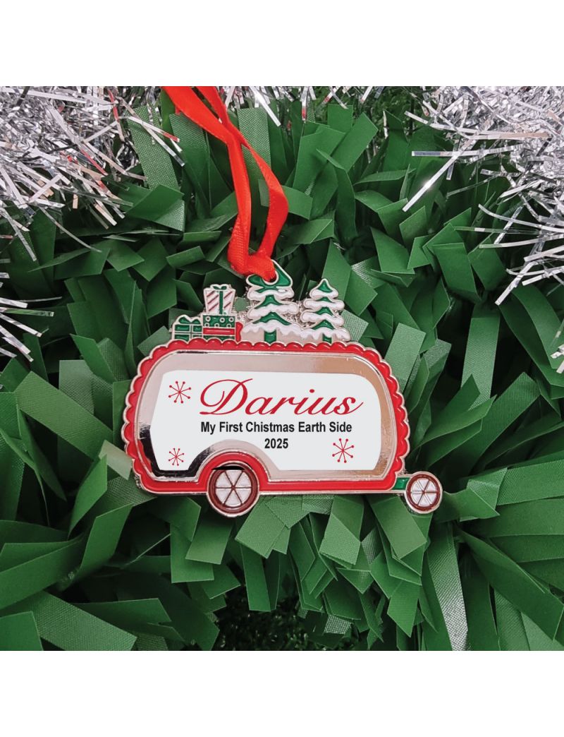 Babies 1st Christmas Caravan Ornament