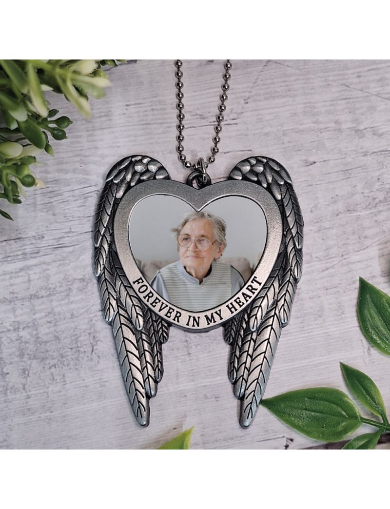 Forever in My Heart Memorial Photo Heart