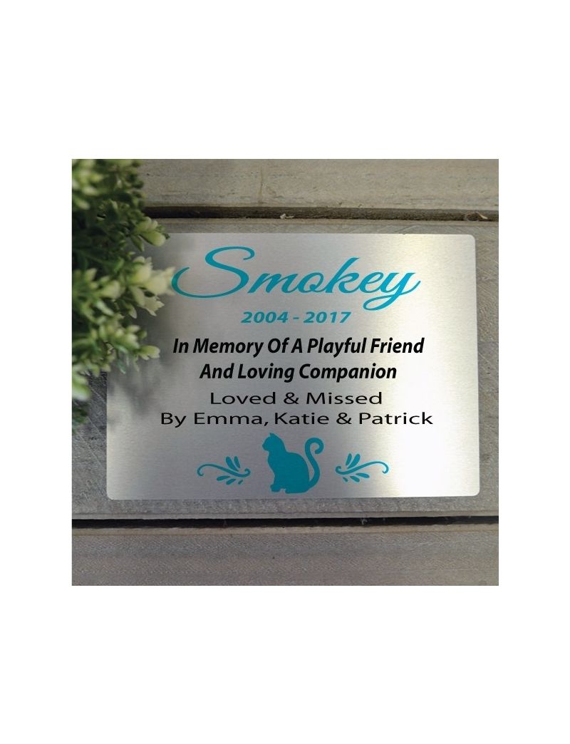 Personalised Cat Memorial Plaque 