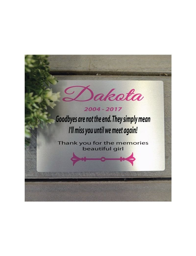 Personalised Pet Memorial Plaque 