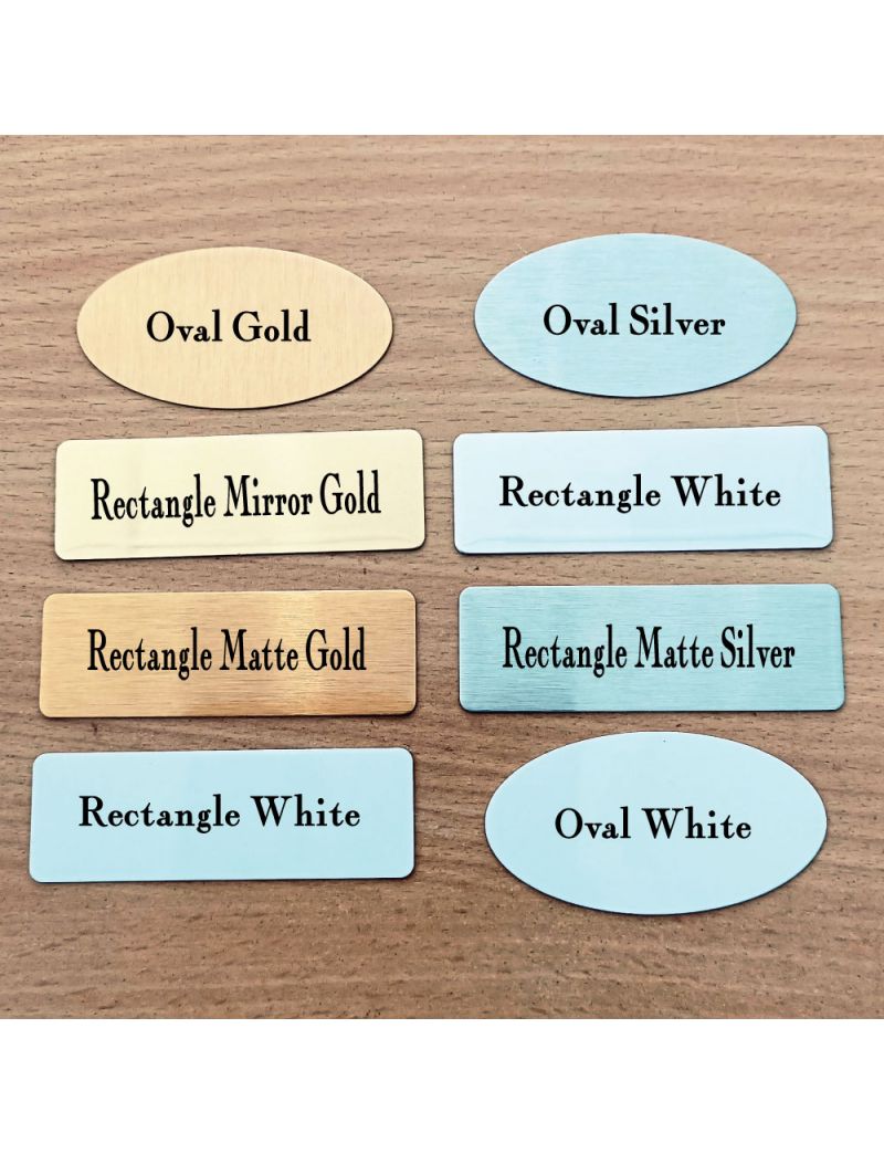 Personalised Replacement Metal Name Plaque