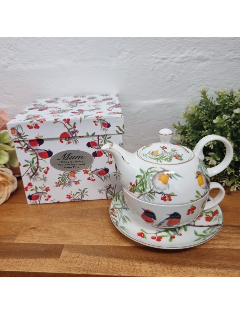 Red Robin Tea For One in Mum Gift Box