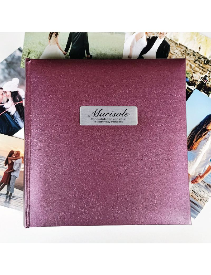 Personalised 1st Birthday Photo Album Rose 200