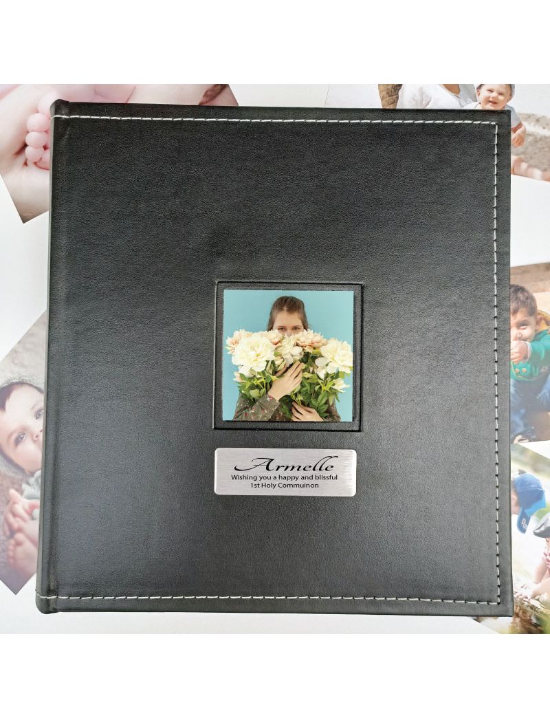 Holy Communion Personalised Black Album 5x7 Photo