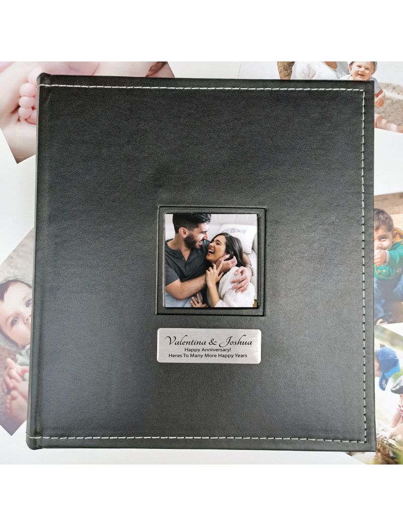 Anniversary Personalised Black Album 5x7 Photo