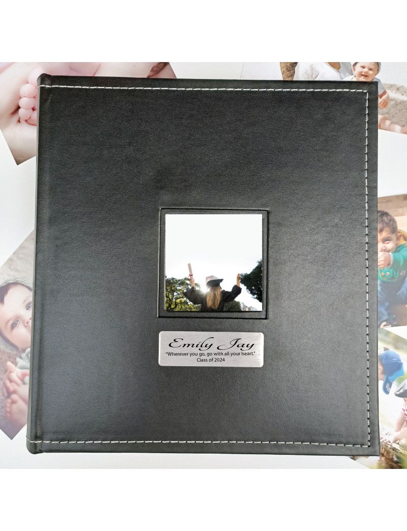 Graduation Personalised Black Album 5x7 Photo