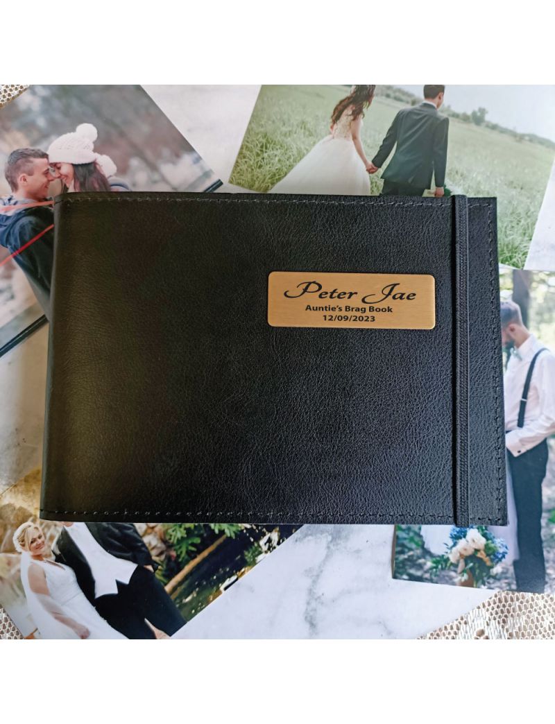 Personalised Aunt Brag Album - Black 5x7