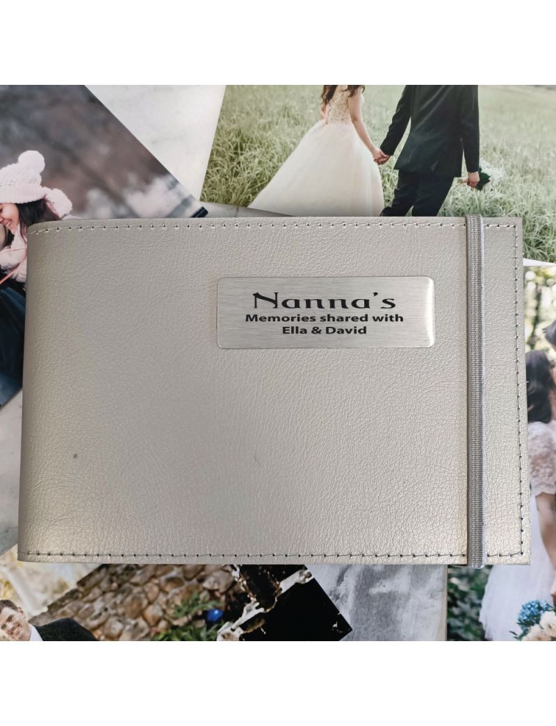 Personalised Nan Brag Album - Silver 5x7