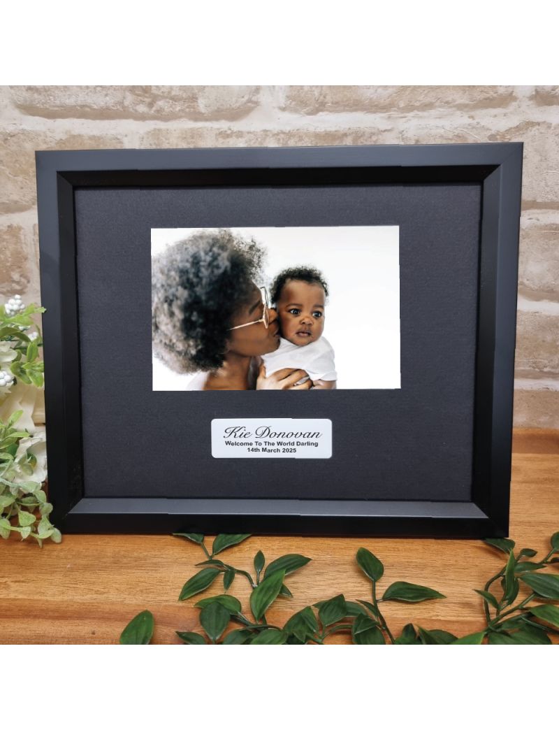 Custom Baby Frame 4x6 - Black