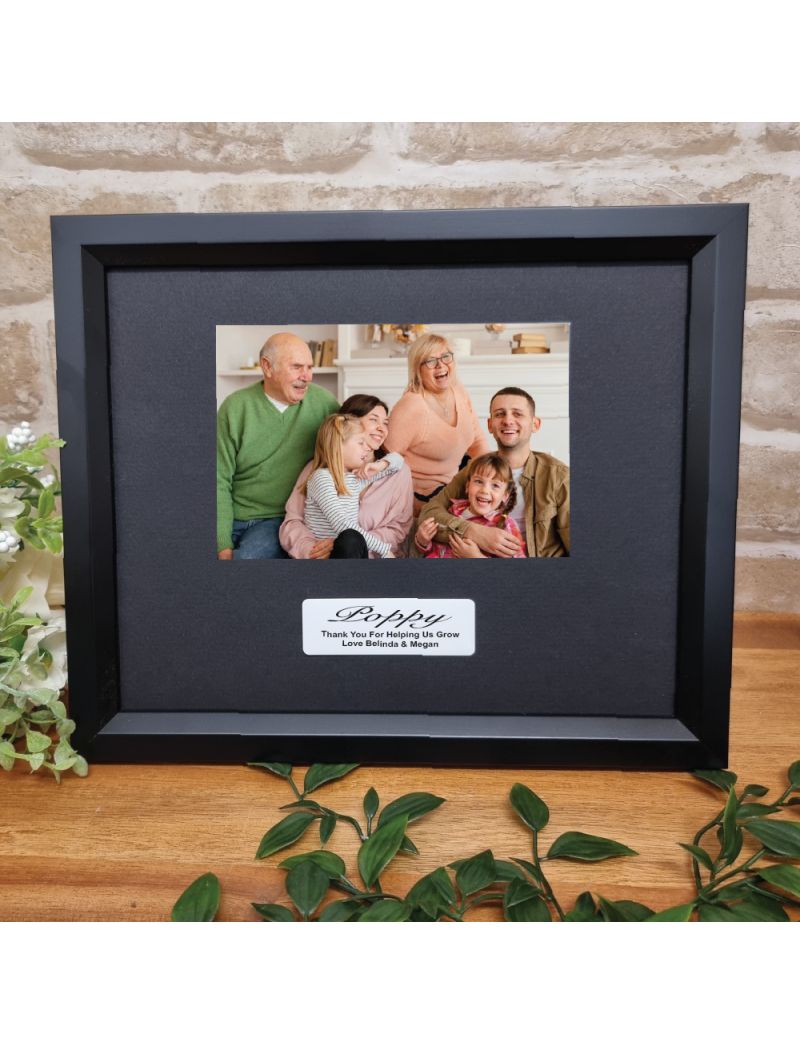 Custom Pop Photo Frame 4x6 - Black