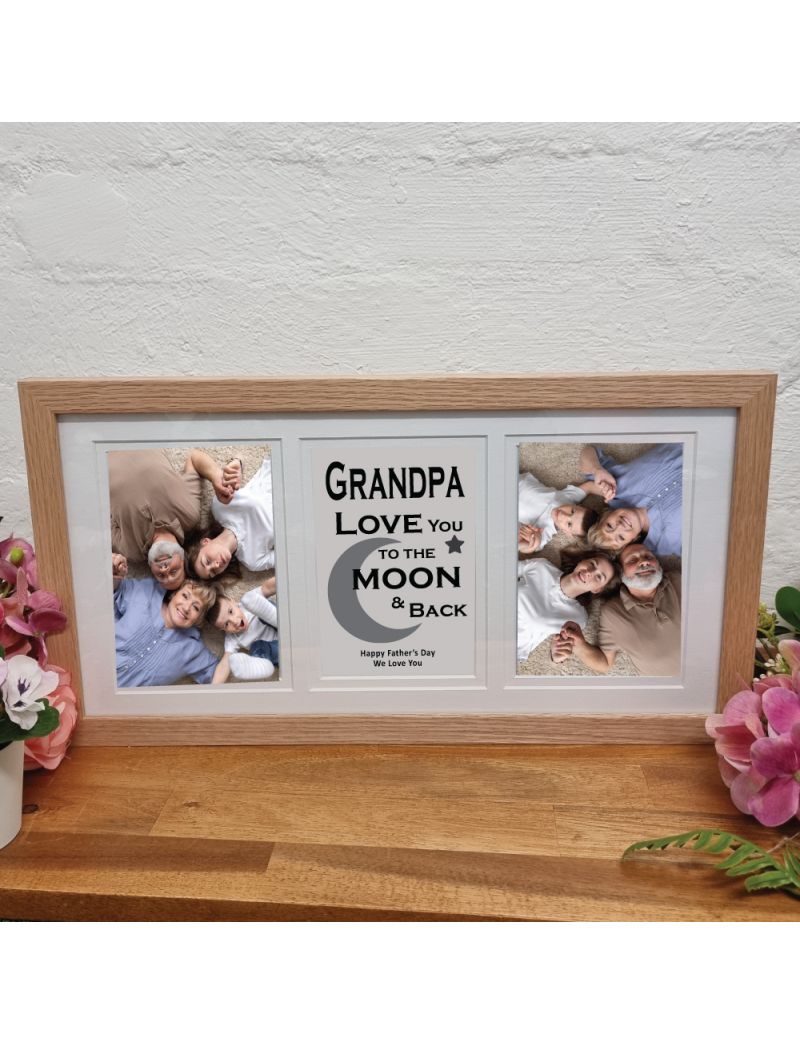 Grandad Gallery Wood Frame 4x6 Typography Print