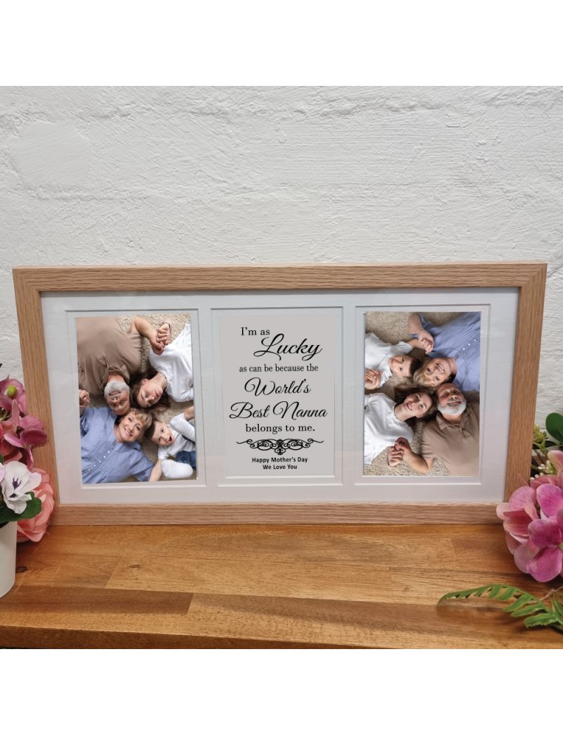 Nana Gallery Wood Frame 4x6 Typography Print