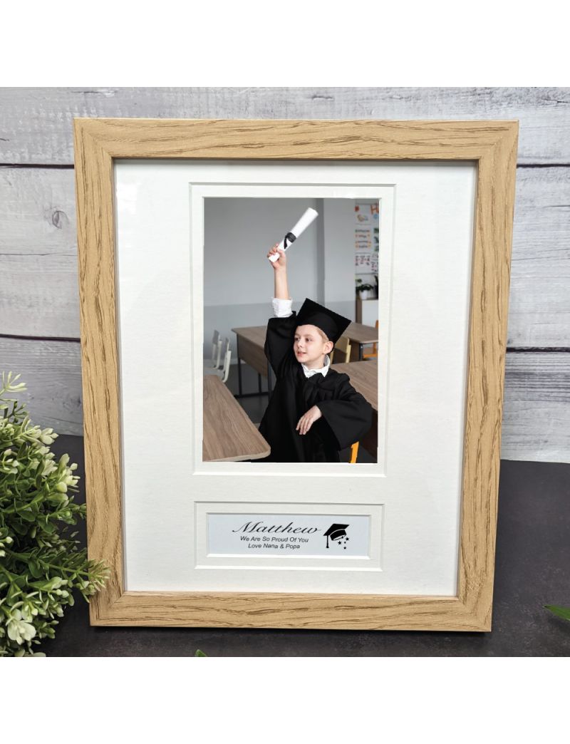Graduation Wooden Photo Frame with Personal Message