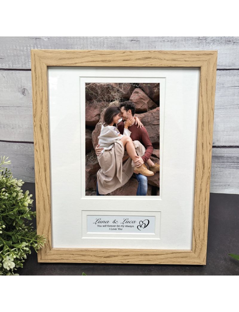 Wooden Photo Frame with Personal Message