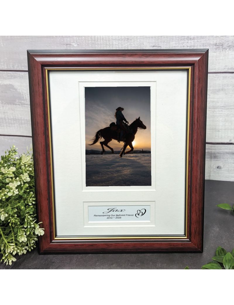 Pet Memorial Photo Frame with Personal Message