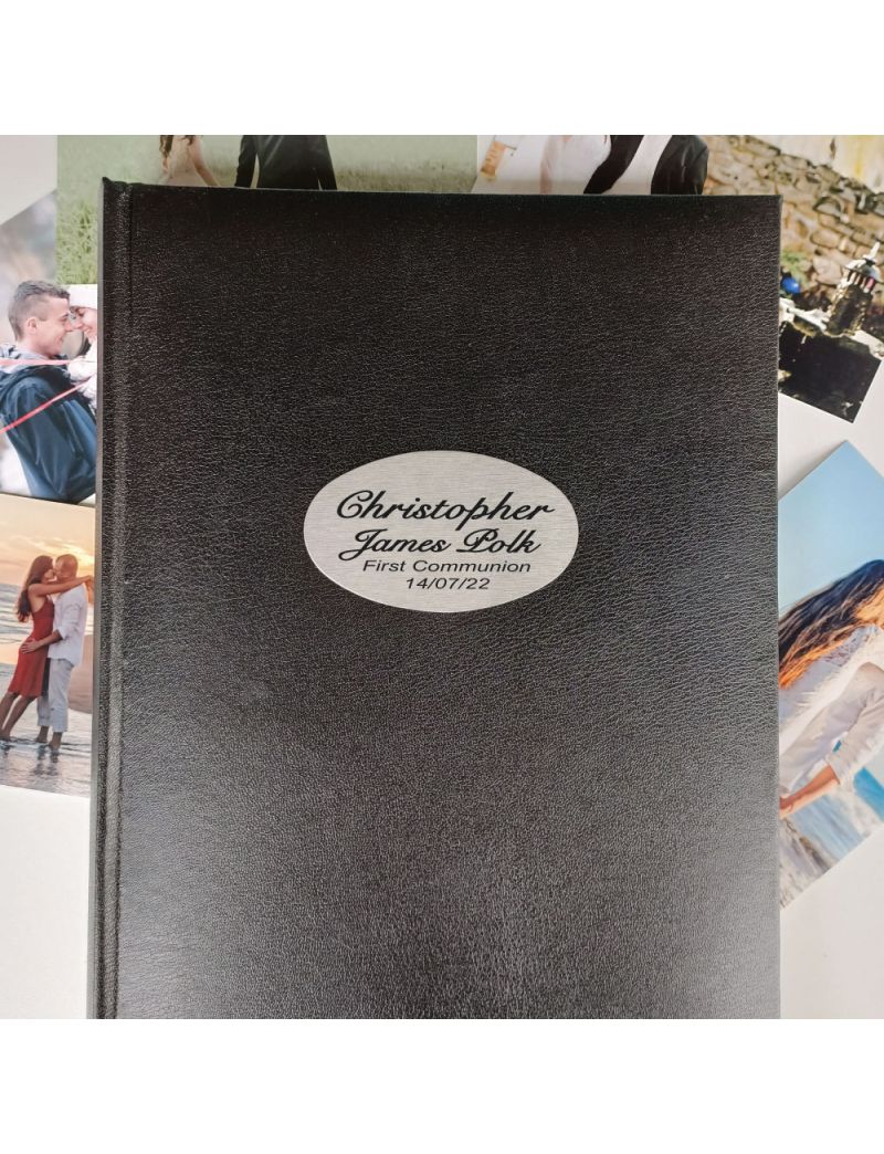 Personalised Communion / Confirmation Album 300 Photo Black