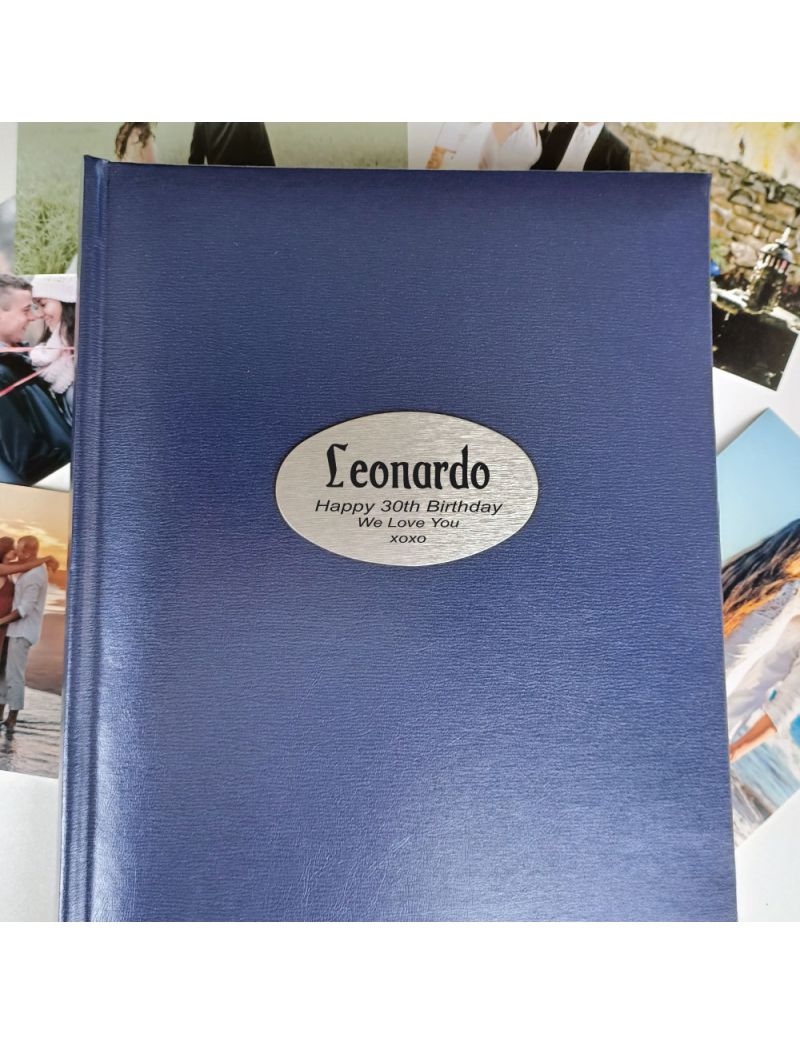 Personalised 30th Birthday Album 300 Photo Blue