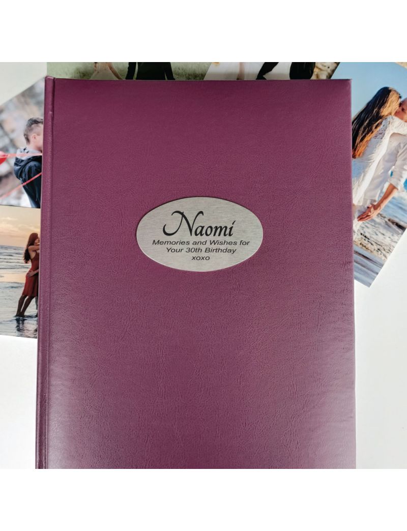 Personalised 30th Birthday Album 300 Photo Rose