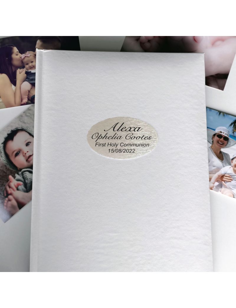 Personalised First Communion Album 300 Photo White
