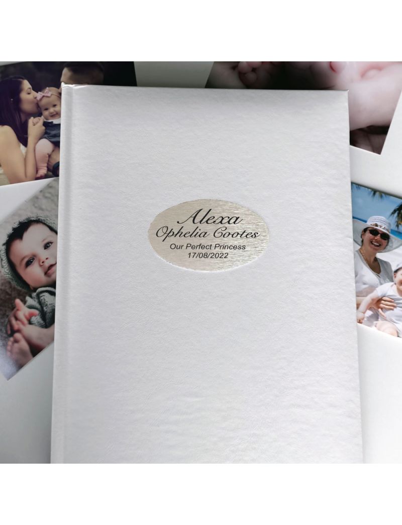 Personalised Baby Album 300 Photo White