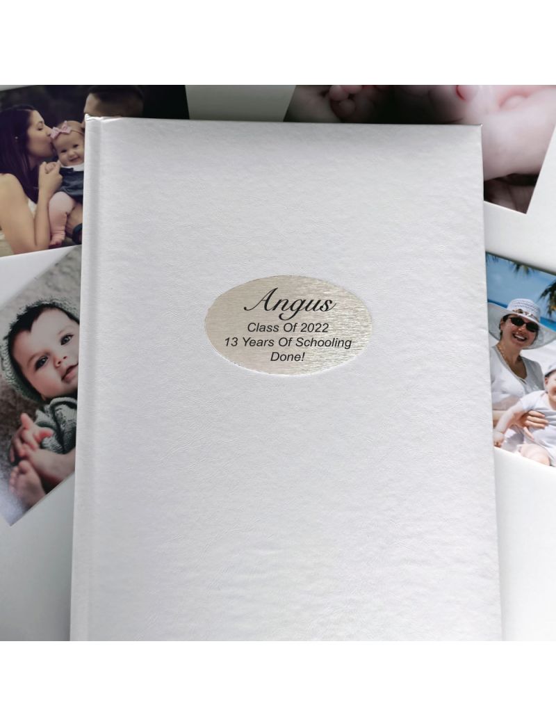 Personalised Graduation Album 300 Photo White