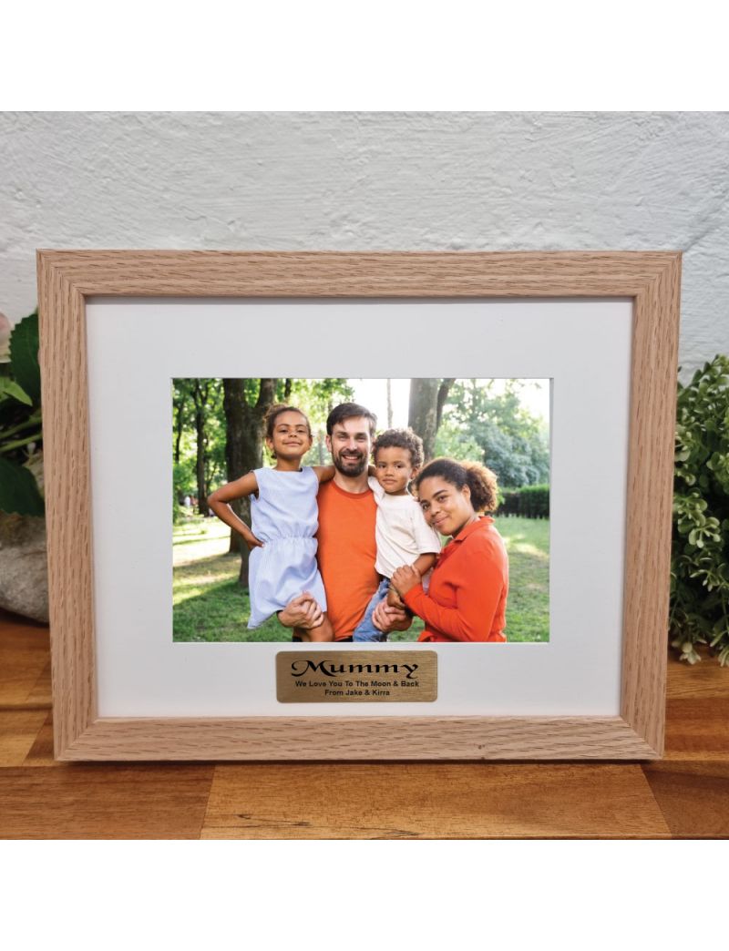 Mum Photo Frame Natural Wood