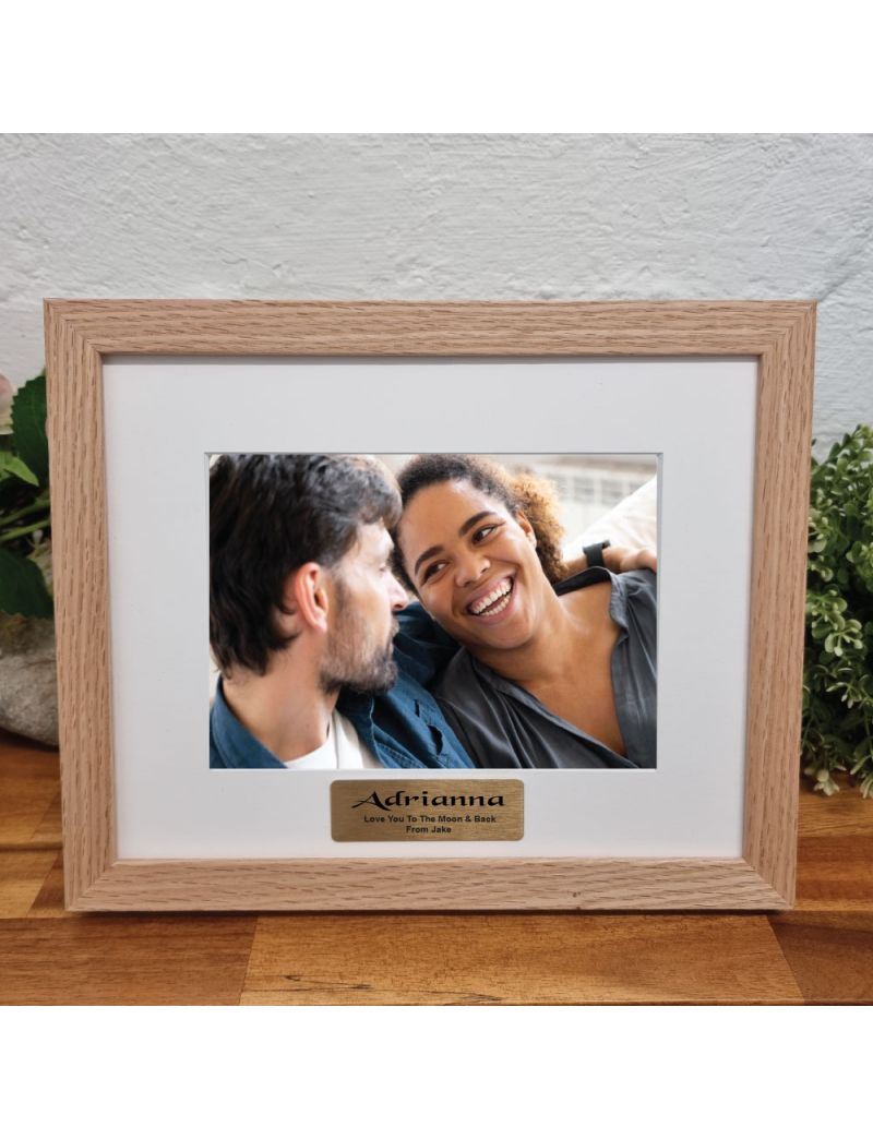 Personalised Photo Frame Natural Wood