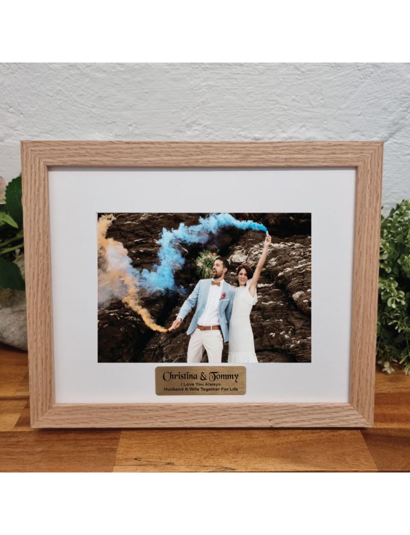 Wedding Photo Frame Victorian Natural Wood