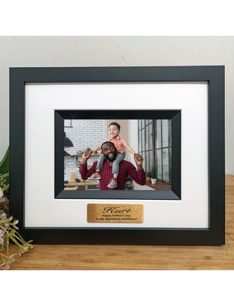 Godfather Personalised Photo Frame Silhouette Black 4x6 