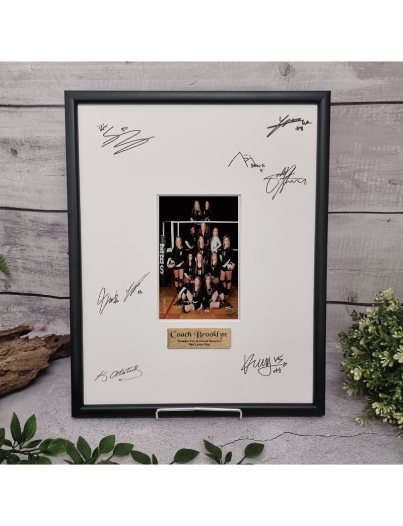 Coach Black Signature Frame 4x6 Photo