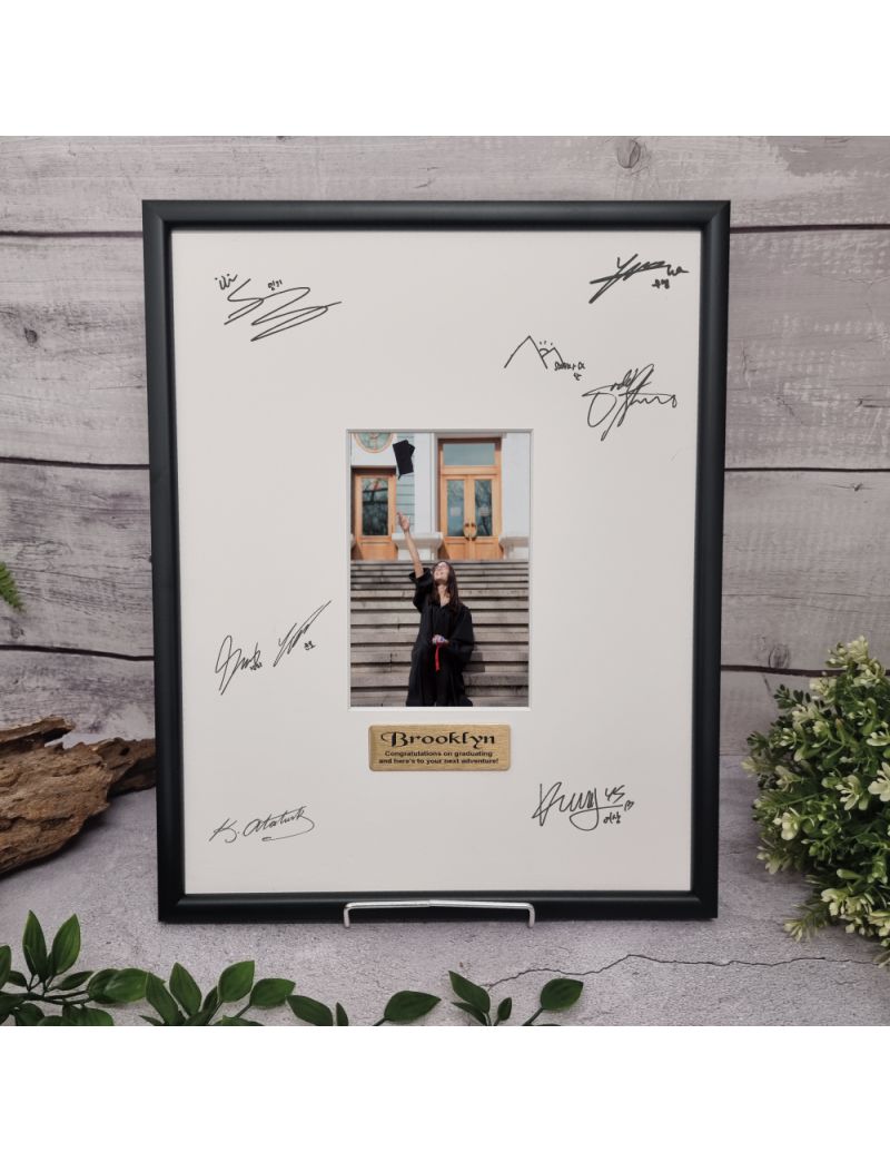 Graduation Black Signature Frame 4x6 Photo