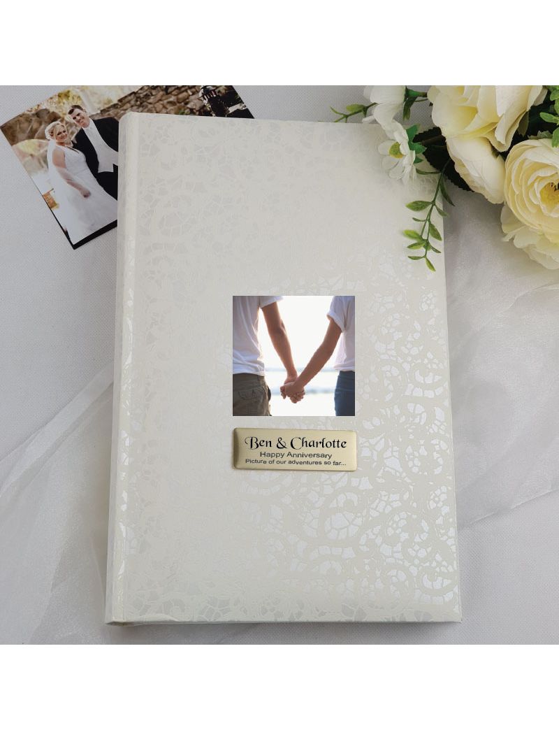 Personalised Cream Lace  Photo Album - 300