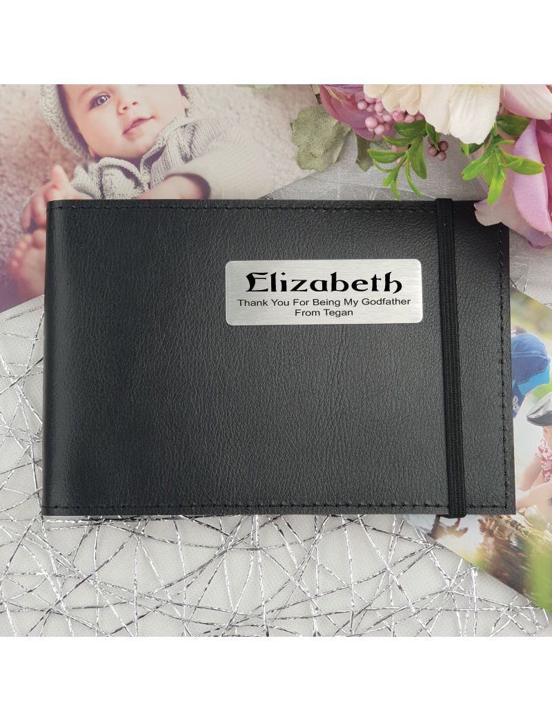 Personalised Godmother Brag Photo Album - Black