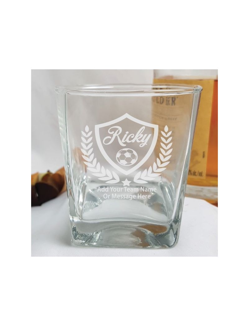 Soccer Coach Engraved Personalised Scotch Spirit Glass