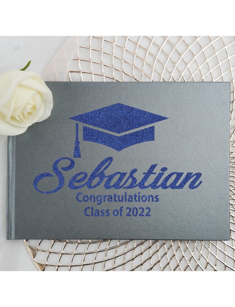 Graduation Guest Book Keepsake Album - Black A5