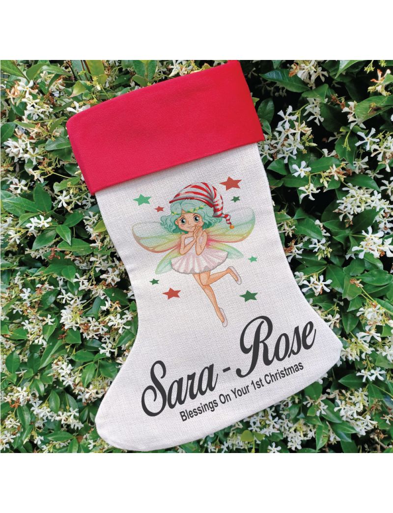 Personalised Christmas Stocking - Fairy