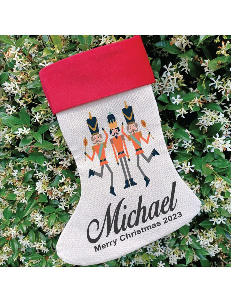 Personalised Christmas Stocking - Nutcracker
