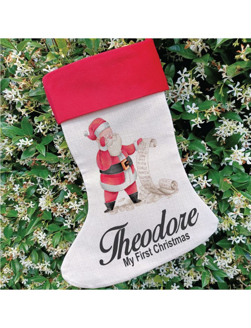 Personalised Christmas Stocking - Santas List